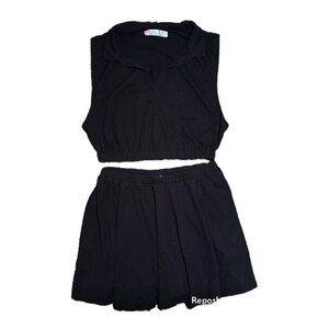 2 piece set Fp Beach Free People set size large skirt and large cropped top